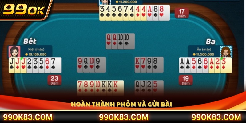 Sau khi tạo được phỏm, tiến hành gửi bài 